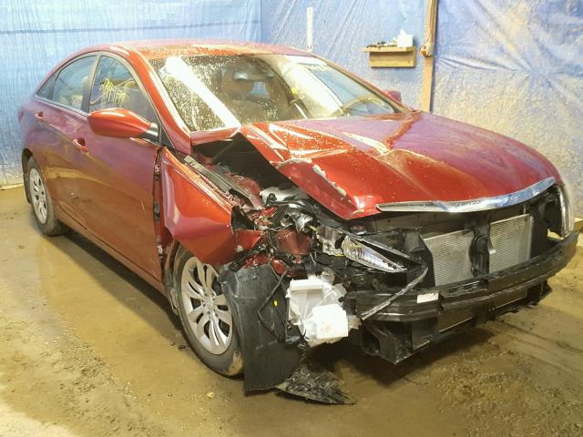 5NPEB4AC9DH514843 - 2013 HYUNDAI SONATA GLS RED photo 1