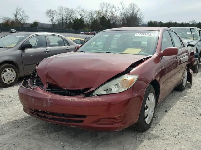 4T1BE32K34U275267 - 2004 TOYOTA CAMRY LE MAROON photo 2