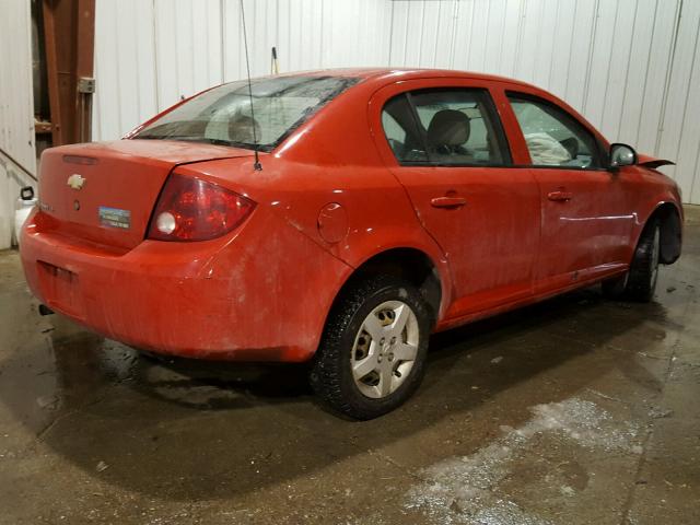 1G1AK55F367885733 - 2006 CHEVROLET COBALT LS RED photo 4