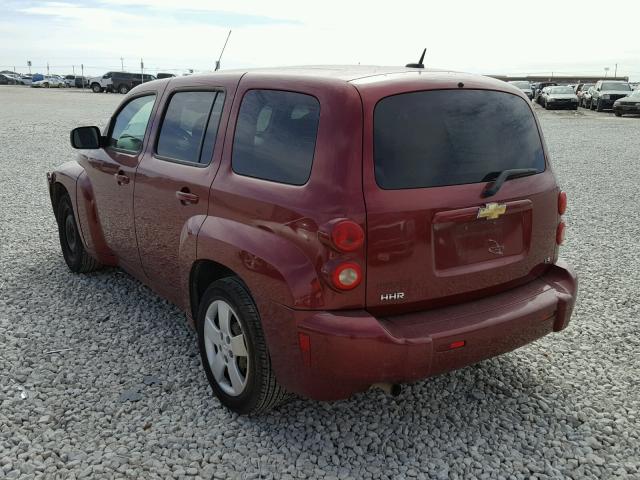 3GNCA13D68S710983 - 2008 CHEVROLET HHR LS RED photo 3