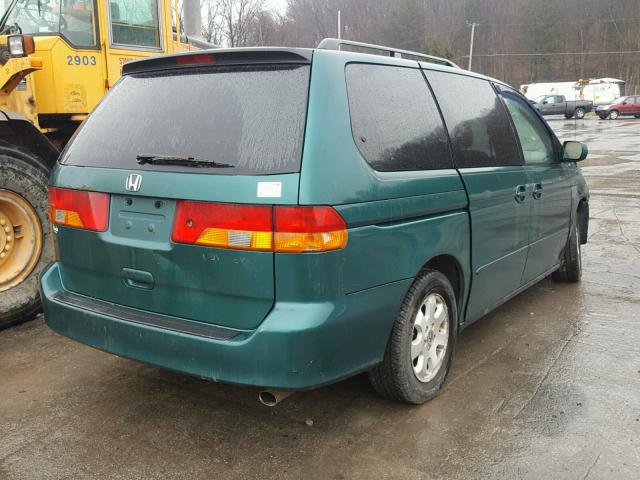 2HKRL18613H504741 - 2003 HONDA ODYSSEY EX GREEN photo 4