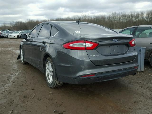 3FA6P0H75FR126618 - 2015 FORD FUSION SE GRAY photo 3