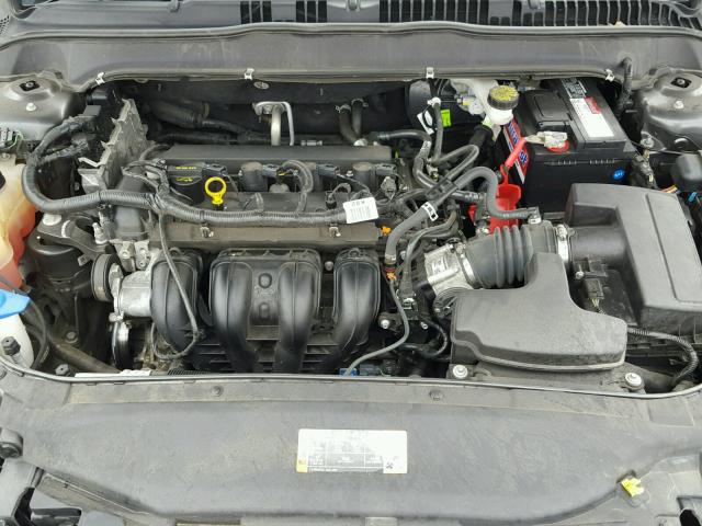 3FA6P0H75FR126618 - 2015 FORD FUSION SE GRAY photo 7