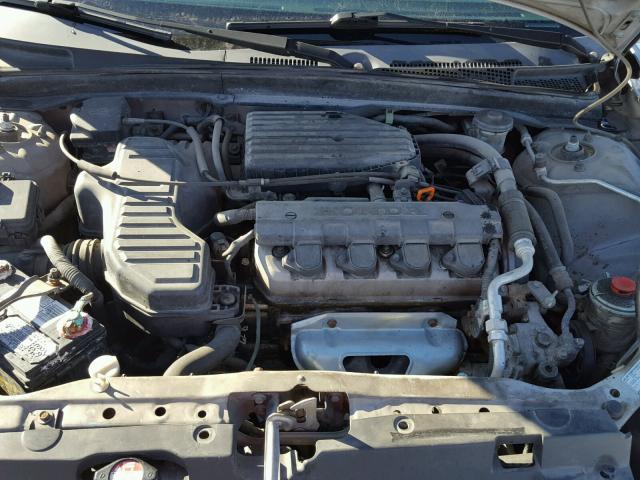 2HGES16535H601044 - 2005 HONDA CIVIC LX SILVER photo 7