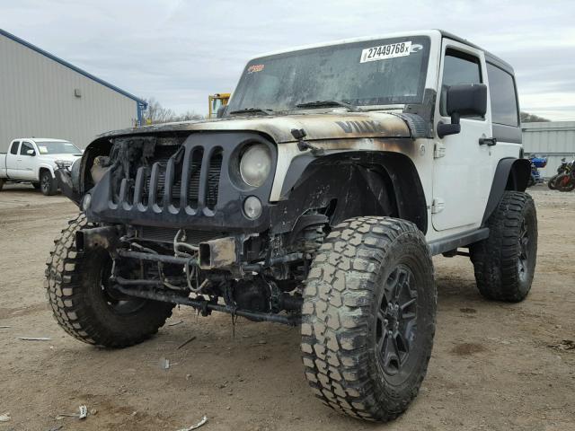 1C4AJWAG1FL747372 - 2015 JEEP WRANGLER S WHITE photo 2
