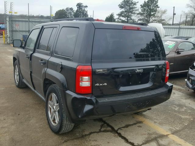 1J8FF28W67D365727 - 2007 JEEP PATRIOT SP BLACK photo 3