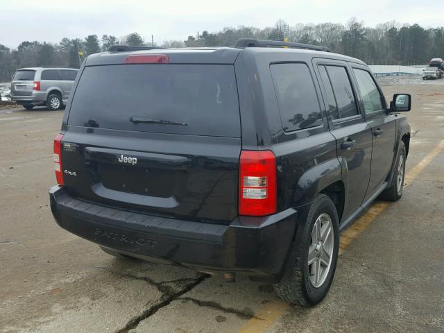 1J8FF28W67D365727 - 2007 JEEP PATRIOT SP BLACK photo 4