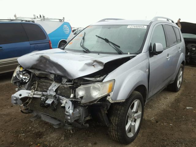 JA4MT41X97Z012739 - 2007 MITSUBISHI OUTLANDER SILVER photo 2