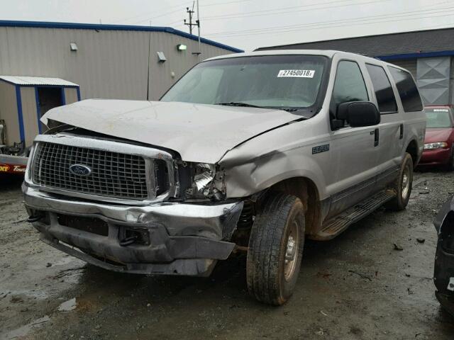 1FMNU40L13ED67746 - 2003 FORD EXCURSION SILVER photo 2