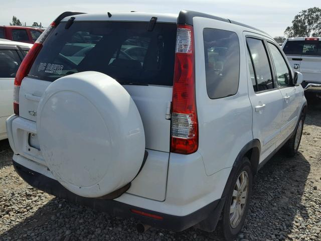 JHLRD78985C021226 - 2005 HONDA CR-V SE WHITE photo 4