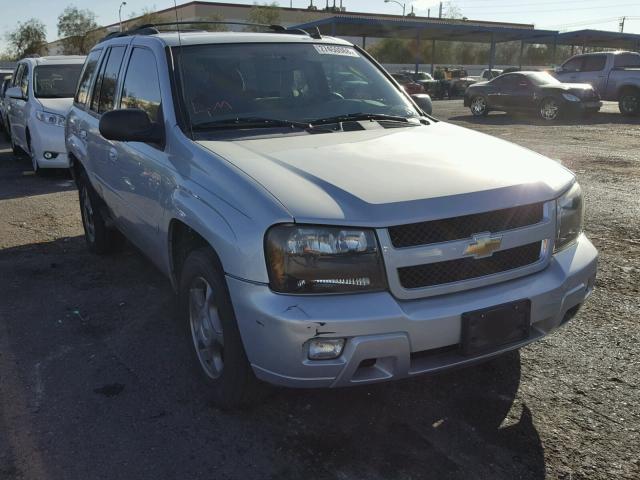 1GNDS13S782184259 - 2008 CHEVROLET TRAILBLAZE SILVER photo 1