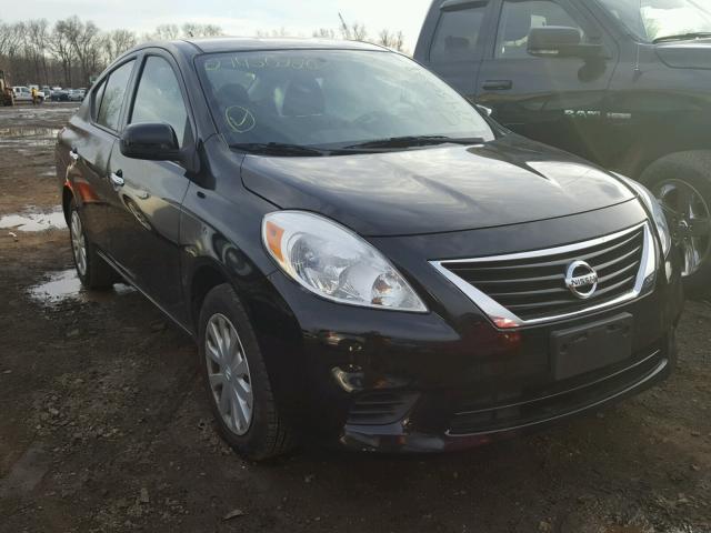 3N1CN7APXEL804421 - 2014 NISSAN VERSA S BLACK photo 1