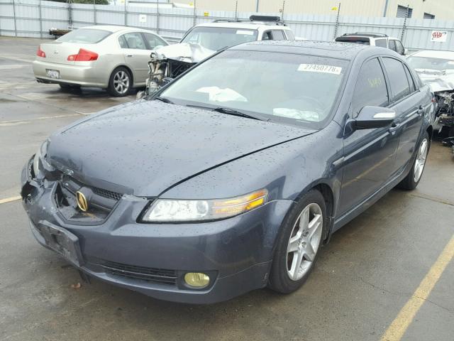 19UUA66267A005977 - 2007 ACURA TL GRAY photo 2