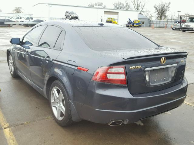 19UUA66267A005977 - 2007 ACURA TL GRAY photo 3