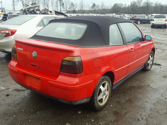 3VWDB61E5XM809961 - 1999 VOLKSWAGEN CABRIO GLS RED photo 4