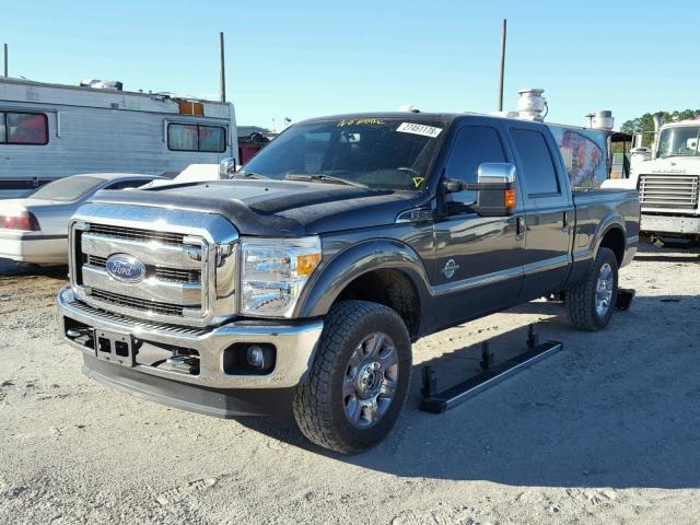 1FT7W2BT4GED45318 - 2016 FORD F250 SUPER GRAY photo 2