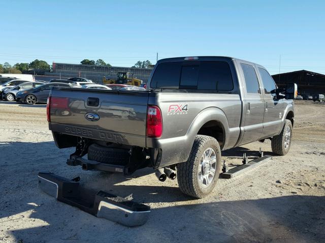 1FT7W2BT4GED45318 - 2016 FORD F250 SUPER GRAY photo 4