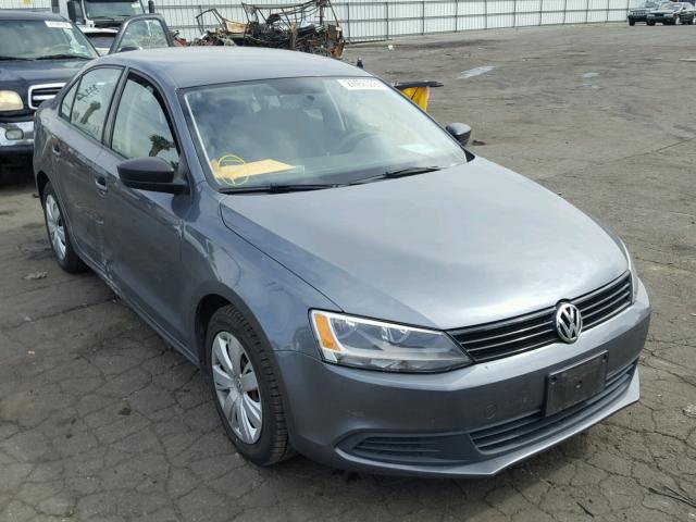 3VW2K7AJ2BM022503 - 2011 VOLKSWAGEN JETTA BASE GRAY photo 1