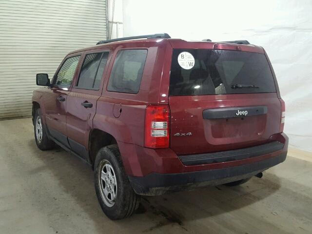 1C4NJRBB1GD545830 - 2016 JEEP PATRIOT SP RED photo 3