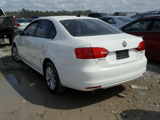 3VWDX7AJ1BM328361 - 2011 VOLKSWAGEN JETTA SE WHITE photo 3