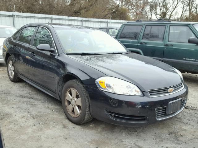 2G1WT57N091253927 - 2009 CHEVROLET IMPALA 1LT BLACK photo 1