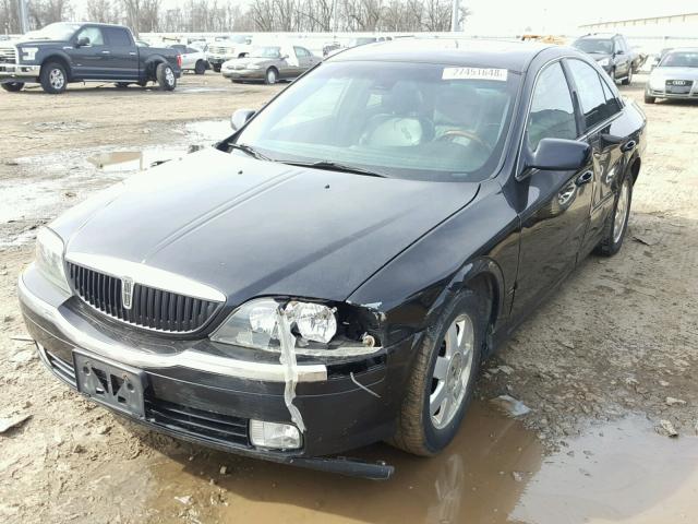 1LNHM86S42Y669550 - 2002 LINCOLN LS BLACK photo 2