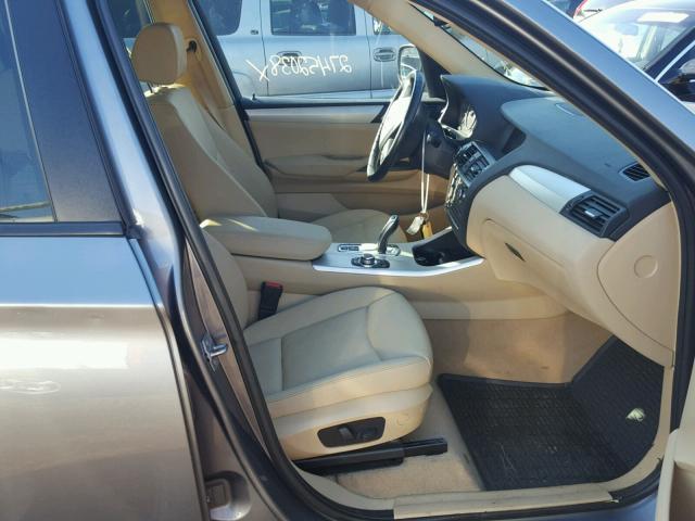5UXWX5C55BL705290 - 2011 BMW X3 XDRIVE2 GRAY photo 5