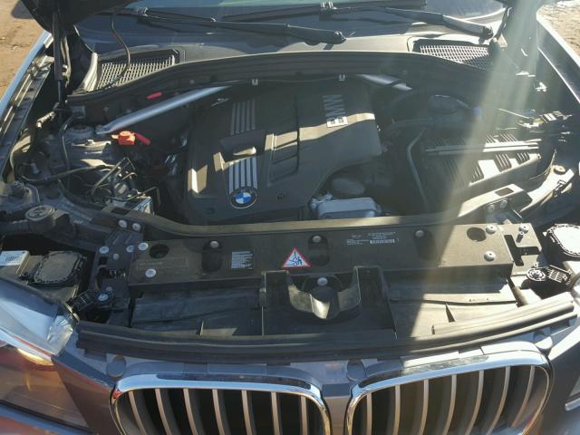 5UXWX5C55BL705290 - 2011 BMW X3 XDRIVE2 GRAY photo 7