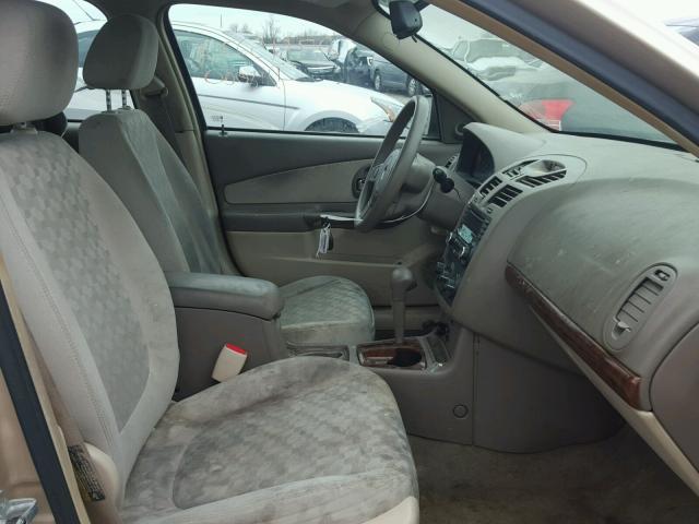 1G1ZT52895F258996 - 2005 CHEVROLET MALIBU LS ოქროსფერი ფოტო 5