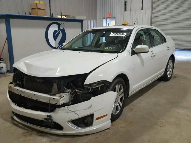 3FAHP0JA1AR262719 - 2010 FORD FUSION SEL WHITE photo 2