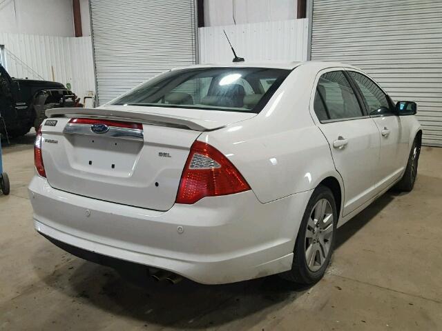 3FAHP0JA1AR262719 - 2010 FORD FUSION SEL WHITE photo 4