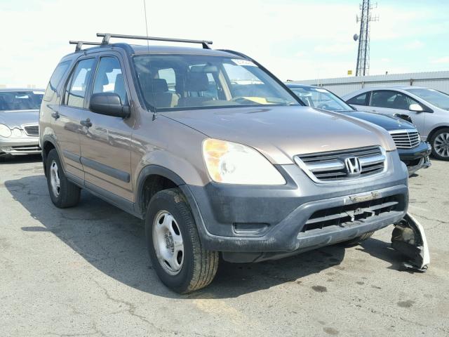 JHLRD78452C052076 - 2002 HONDA CR-V LX BROWN photo 1