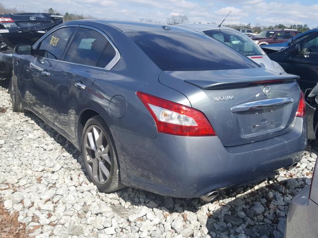 1N4AA5AP4BC844429 - 2011 NISSAN MAXIMA S BLUE photo 3