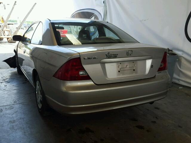 1HGEM22022L040327 - 2002 HONDA CIVIC EX ბეჟი ფოტო 3