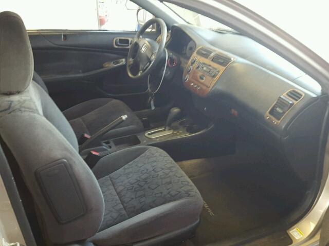 1HGEM22022L040327 - 2002 HONDA CIVIC EX ბეჟი ფოტო 5