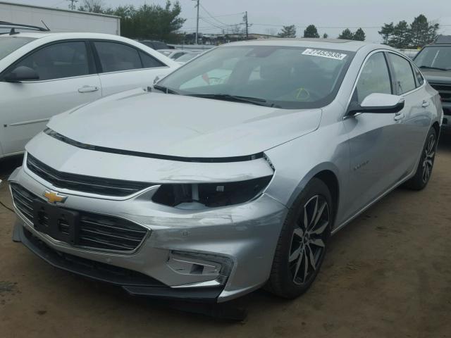 1G1ZE5ST7GF282084 - 2016 CHEVROLET MALIBU LT SILVER photo 2