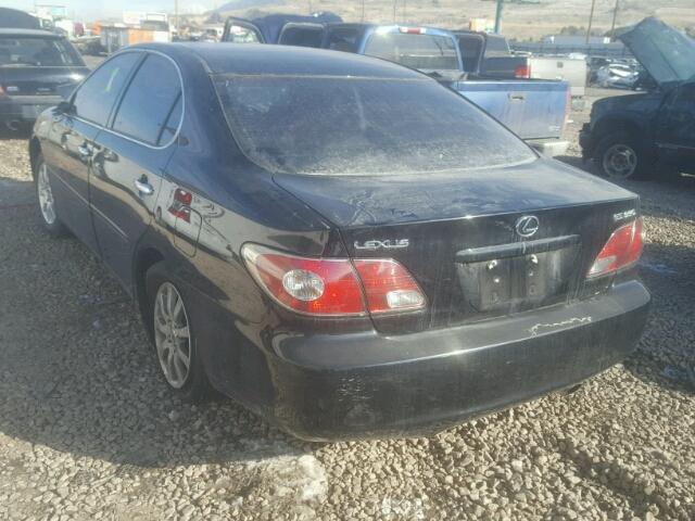 JTHBA30G945043957 - 2004 LEXUS ES 330 BLACK photo 3