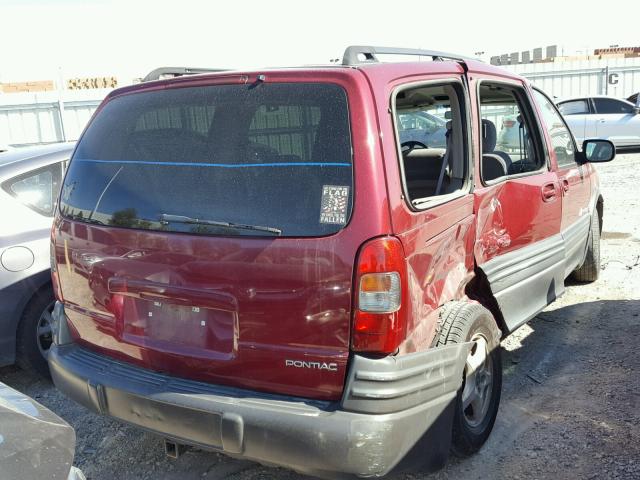 1GMDX03E64D238501 - 2004 PONTIAC MONTANA RED photo 4