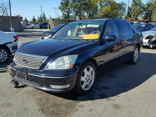 JTHBN36F340162281 - 2004 LEXUS LS 430 BLUE photo 2