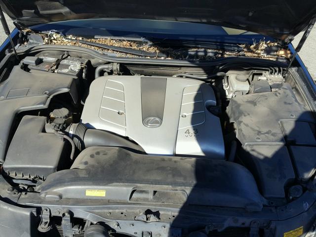 JTHBN36F340162281 - 2004 LEXUS LS 430 BLUE photo 7