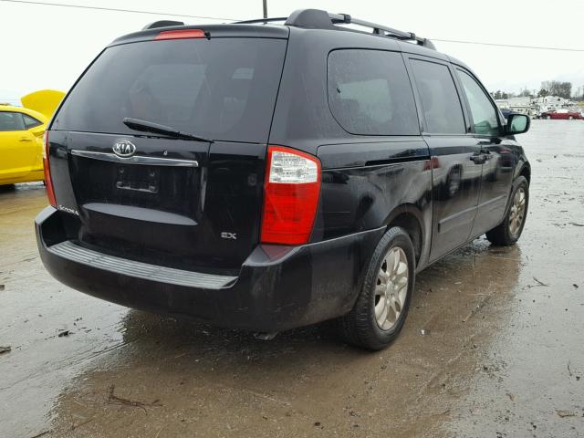 KNDMB233566054512 - 2006 KIA SEDONA EX BLACK photo 4