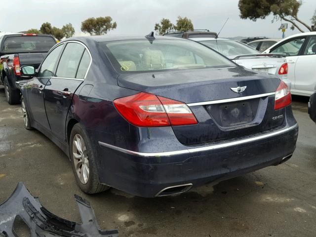 KMHGC4DD2DU212628 - 2013 HYUNDAI GENESIS 3. BLUE photo 3