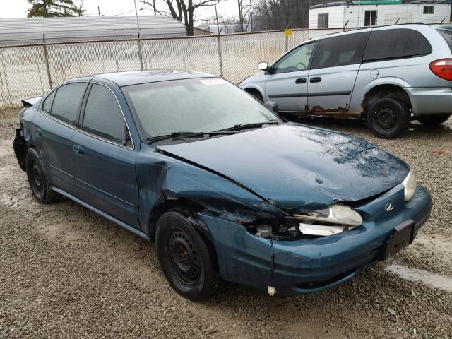 1G3NK52F03C165113 - 2003 OLDSMOBILE ALERO GX BLUE photo 1