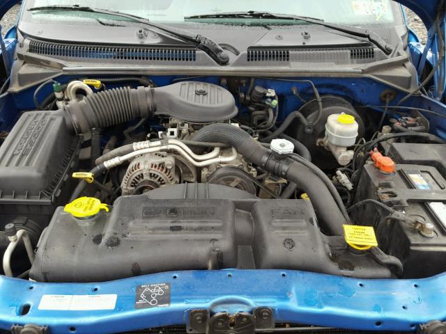 1B7GG2AX7YS636139 - 2000 DODGE DAKOTA QUA BLUE photo 7