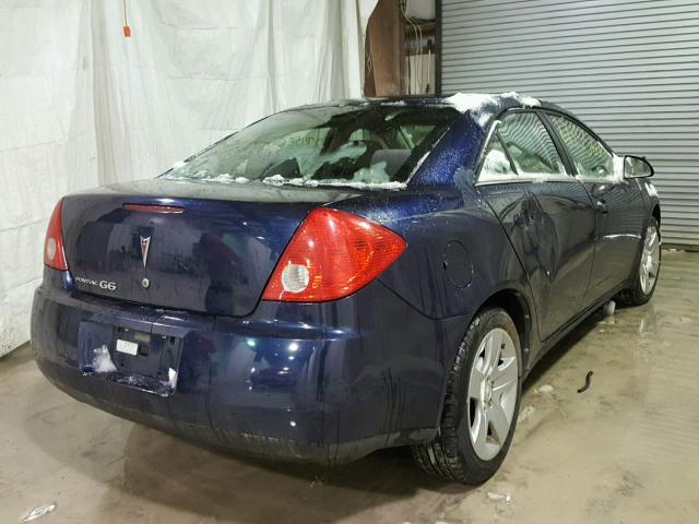 1G2ZG57B484241110 - 2008 PONTIAC G6 BASE BLUE photo 4