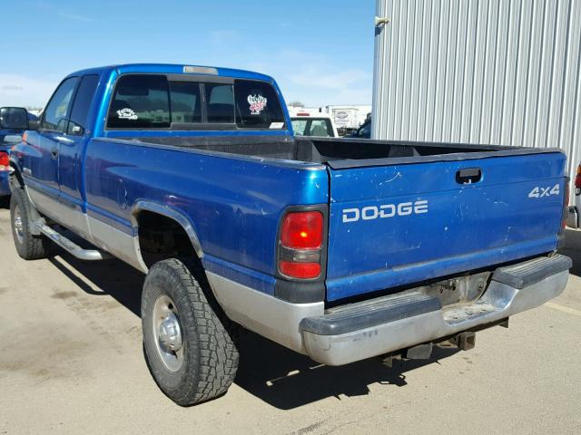 3B7KF23611G744111 - 2001 DODGE RAM 2500 BLUE photo 3