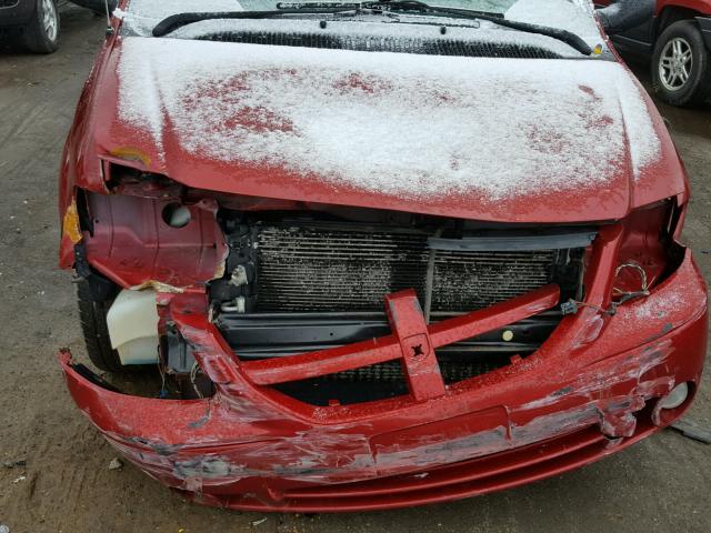 2D4GP44L87R303312 - 2007 DODGE GRAND CARA RED photo 7