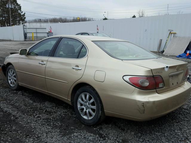 JTHBF30G020034334 - 2002 LEXUS ES 300 GOLD photo 3