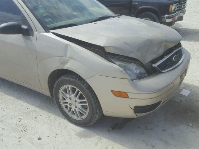 1FAFP34N17W291036 - 2007 FORD FOCUS ZX4 BEIGE photo 9