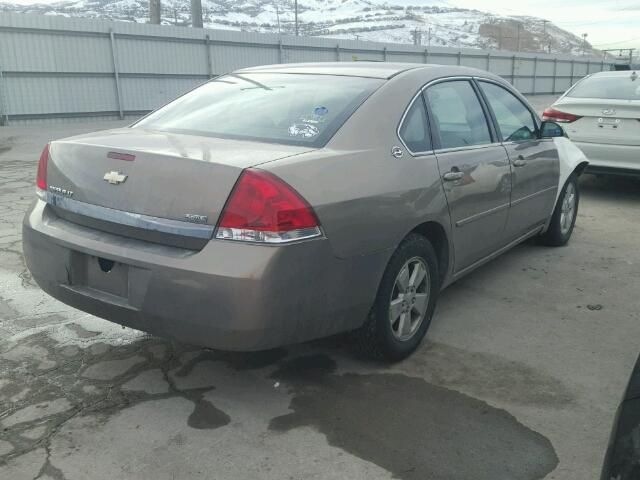 2G1WT58K479367206 - 2007 CHEVROLET IMPALA LT TAN photo 4